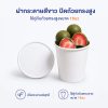 ฝากระดาษสีขาว สำหรับถ้วยไอศครีมปาก 98 MM ขนาด 16oz. (PINT)
