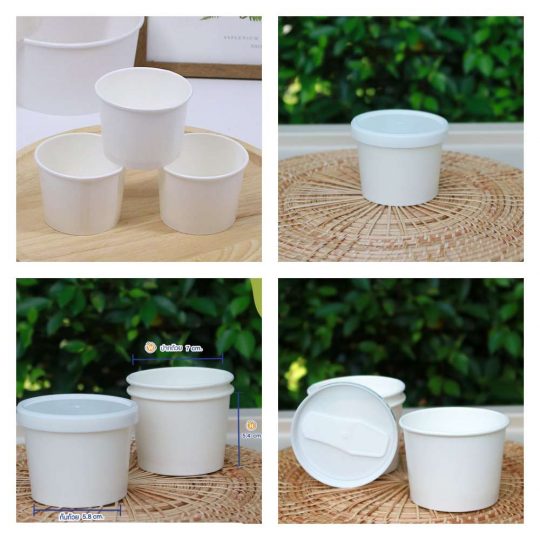 โรงงานผลิตถ้วยไอศครีมกระดาษ รวมขนาดถ้วย