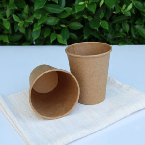 แก้วกระดาษคราฟท์ 240 ml / 8 oz (ไม่รวมฝา)