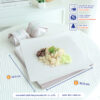 กระดาษห่อข้าวมันไก่ ห่อหมูทอด เคลือบ PE 12 x 12 นิ้ว