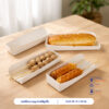ถาดใส่ hot dog /ถาดใส่ลูกชิ้น ขนาด 18×5×3.5 ซม.