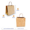 ถุงกระดาษคราฟท์-(Size-M)-หูหิ้วเกลียว-24x15x25-cm