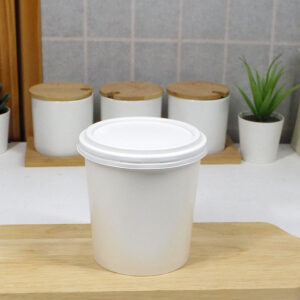 ฝาพลาสติกสีขาว (PS) ใช้กับถ้วยทรงสูง 16 ออนซ์