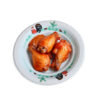 จานกระดาษกลม ลายไก่ Bio สีขาว 8.5 นิ้ว