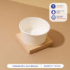 ถ้วยไอศครีม สีขาว 130 ml (ไม่รวมฝาและช้อน)