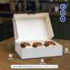 กล่องใส่โดนัท 6 ชิ้น กล่องใส่ขนม (ขนาดเดียวกับ DUNKIN DONUT)