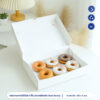 กล่องใส่โดนัท 6 ชิ้น กล่องใส่ขนม (ขนาดเดียวกับ Duck Donut)