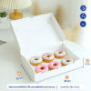 กล่องใส่โดนัท 6 ชิ้น กล่องใส่ขนม (ขนาดเดียวกับ Duck Donut)