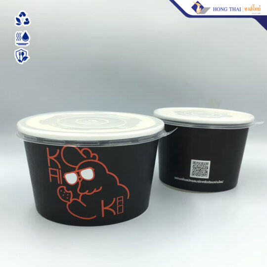 ผลงานถ้วยกระดาษพิมพ์แบรนต์