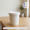ฝากระดาษถ้วยไอศครีม 16 ออนซ์ เส้นผ่าศูนย์กลาง 98 mm (ฝาแบบจีบซ้อนกันได้)