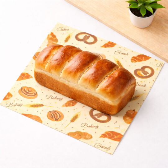 กระดาษรองอาหารพิมพ์โลโก้