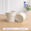 ถ้วยไอศครีม สีขาว 90 ml / 3oz (ไม่รวมฝา)