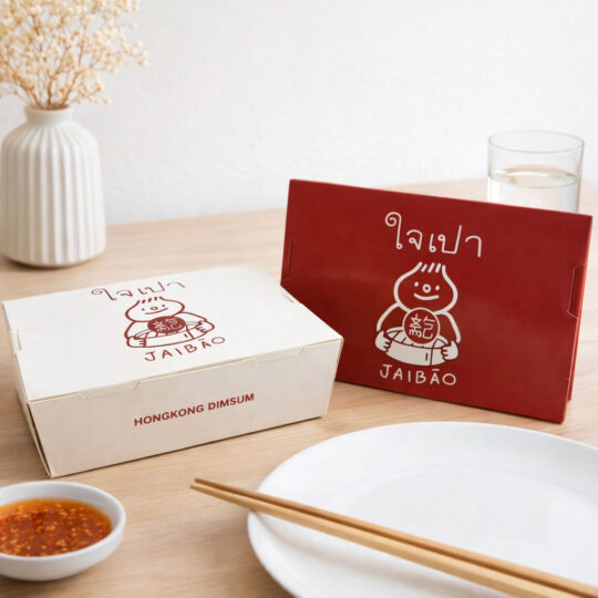 รับผลิตกล่องข้าวใส่อาหาร-พิมพ์แบรนต์-พิมพ์โลโก้